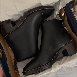 Cole Haan Black Winnie Ankle Boots